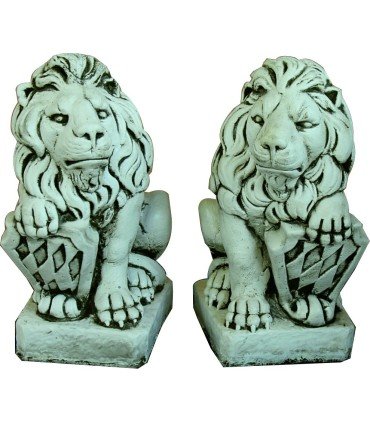 PAREJA DE LEONES ROMANOS 54 CM.
