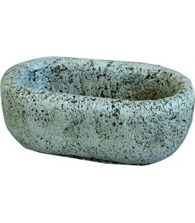 Pila rustica ovalada en piedra