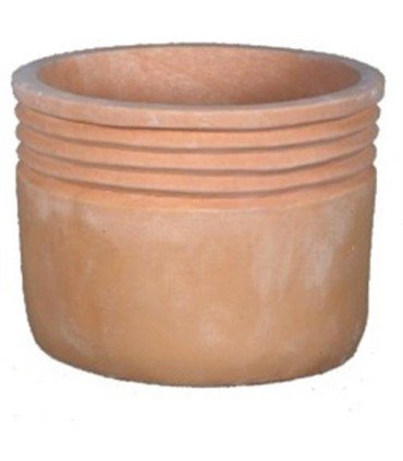 MACETERO REDONDO GRANDE TERRACOTA