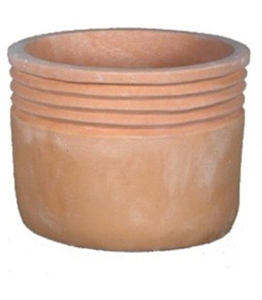 MACETERO REDONDO PEQUEÑO TERRACOTA