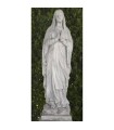 Virgen de Lourdes en piedra artificial.