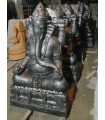 Ganesha estatua en resina plateada