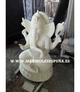 Estatua de Ganesha Blanca