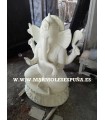 Estatua de Ganesha Blanca