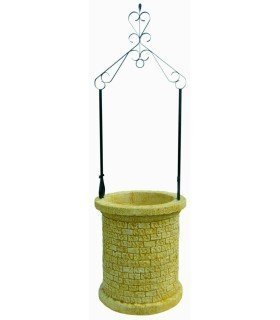 Pozo Rústico grande con hierro