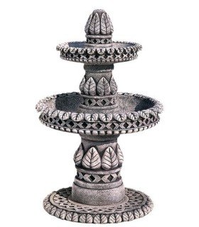 Fuente de hojas Mini piedra artificial