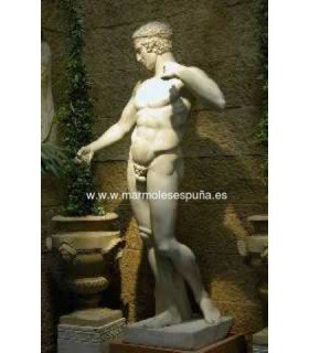 Diadumeno en mármol reconstituido.