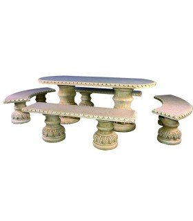 Comedor de hojas ovalado