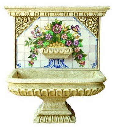 Fuente de pared Capri con Azulejos