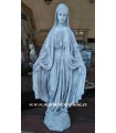 Virgen Milagrosa en piedra artificial.
