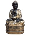 Buda Sikhi con podium en piedra artificial.