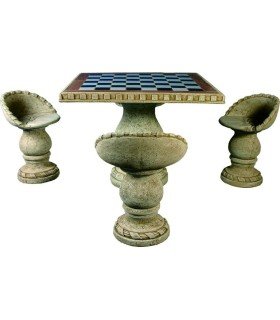 Comedor de ajedrez (cuatro sillas)