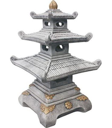 Pagoda templo duplo en piedra artificial.