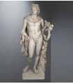 Apolo con Lira en mármol reconstituido.