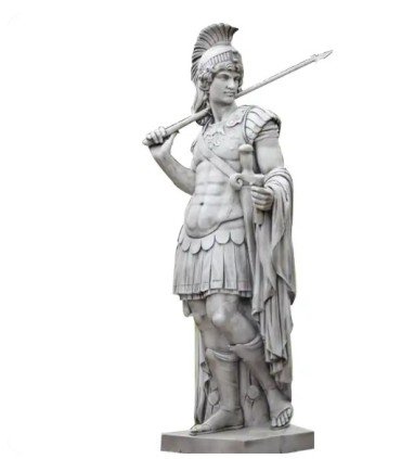 Centurión en piedra artificial