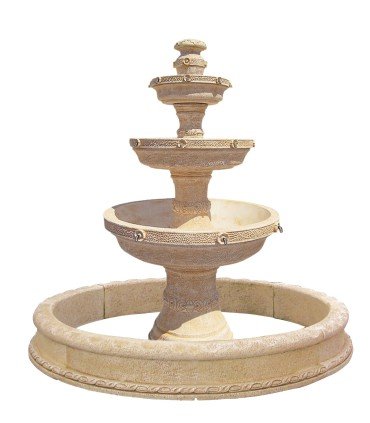 Fuente gran Dora con estanque en piedra