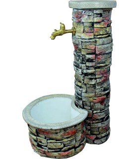 Fuente pilón de lajas color