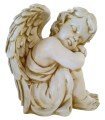 Ángel Sentado en piedra artificial