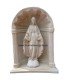 Virgen milagrosa con hornacina en piedra