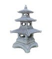 Pagoda triple en piedra artificial