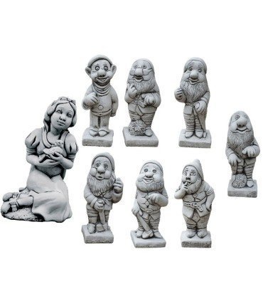 Blancanieves y los 7 enanitos en piedra