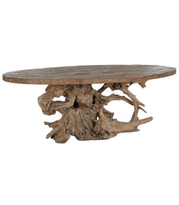 Mesa de raíces Teca