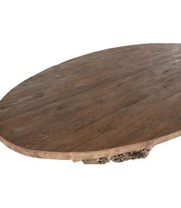 Mesa comedor en raíces de teca
