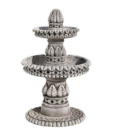 Fuente de hojas mini en piedra