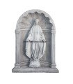Virgen Milagrosa con hornacina en piedra