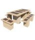 Comedor Livinston ocre en piedra