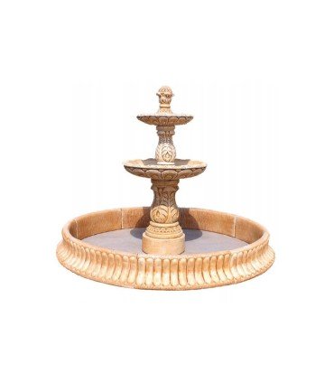 Fuente Nápoles con estanque en piedra artificial