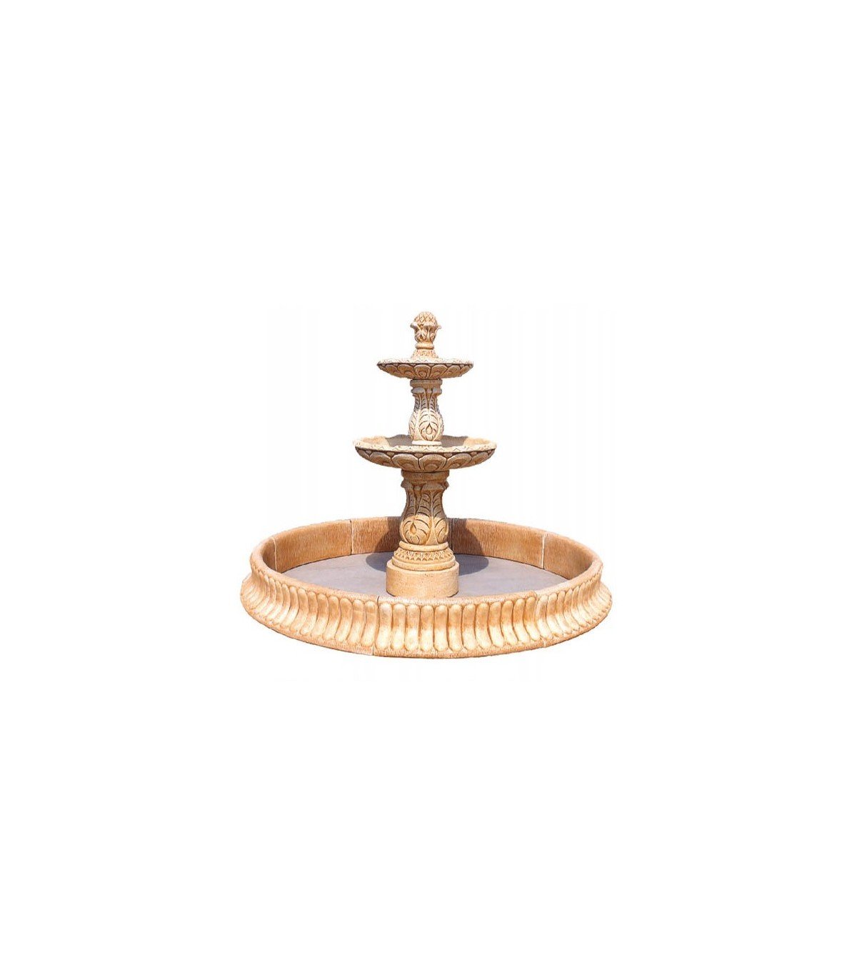 Fuente Nápoles con estanque en piedra artificial