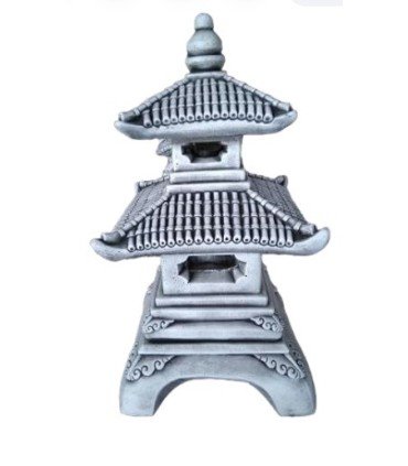 Pagoda doble en piedra artificial