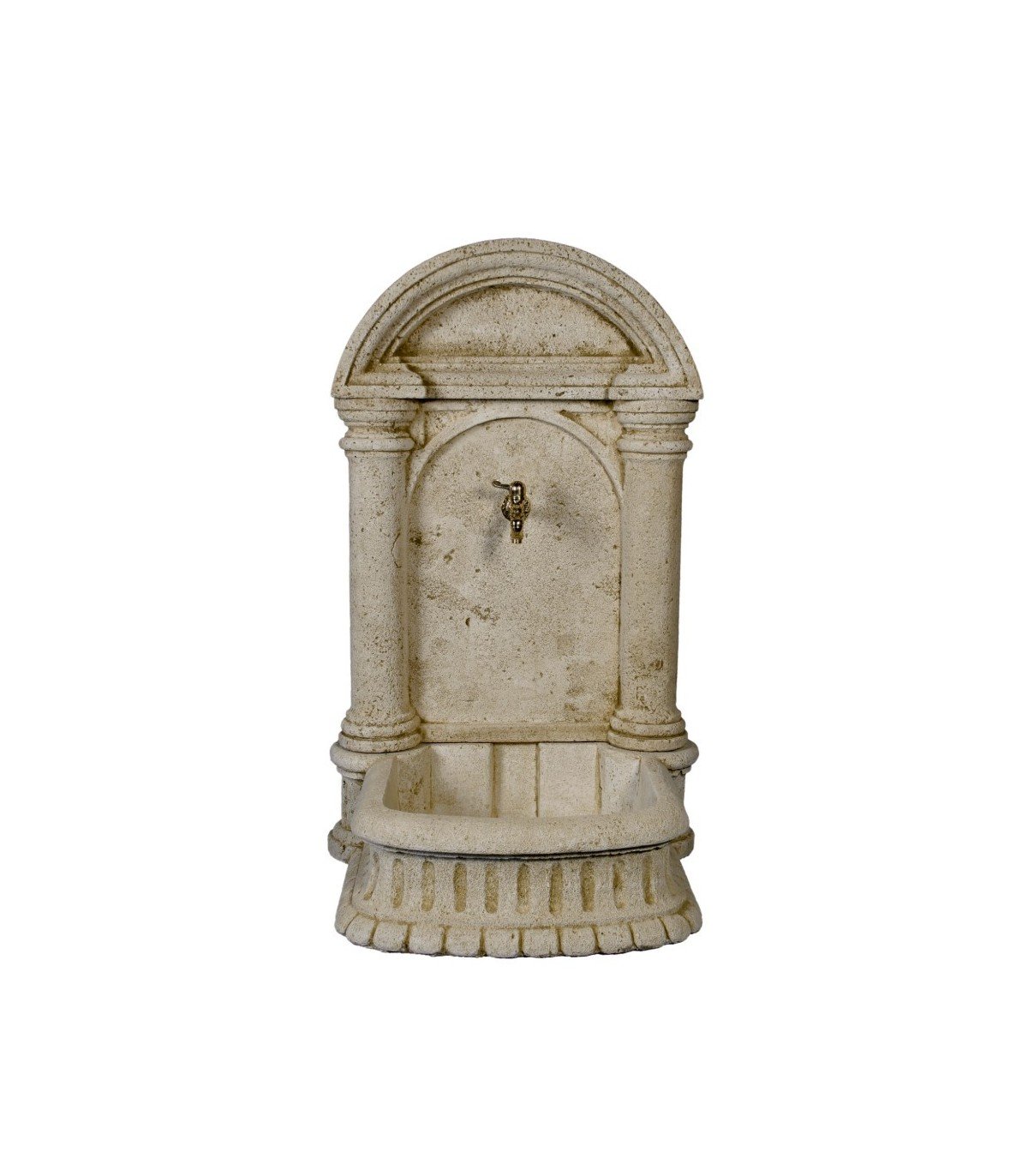 Fuente Romana ocre en piedra artificial