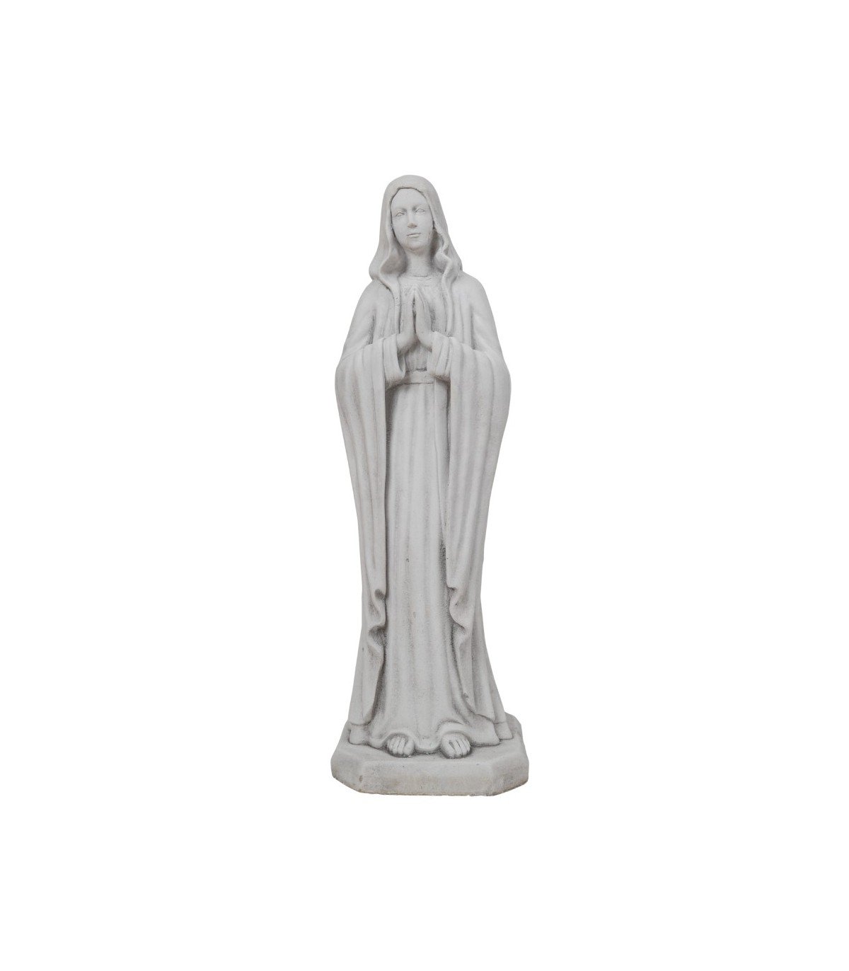 Virgen de Fátima en piedra artificial