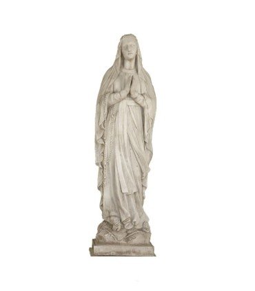 Virgen de Lourdes en piedra