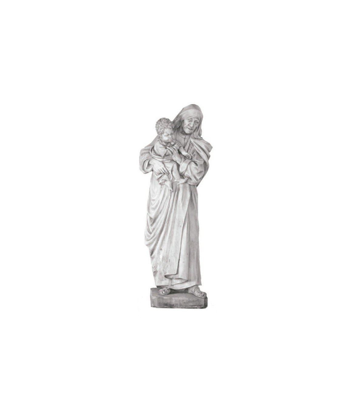Santa Teresa de Calcuta en piedra