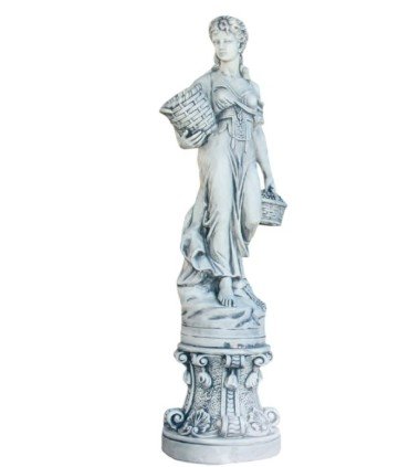 Cordobesa con pedestal en piedra