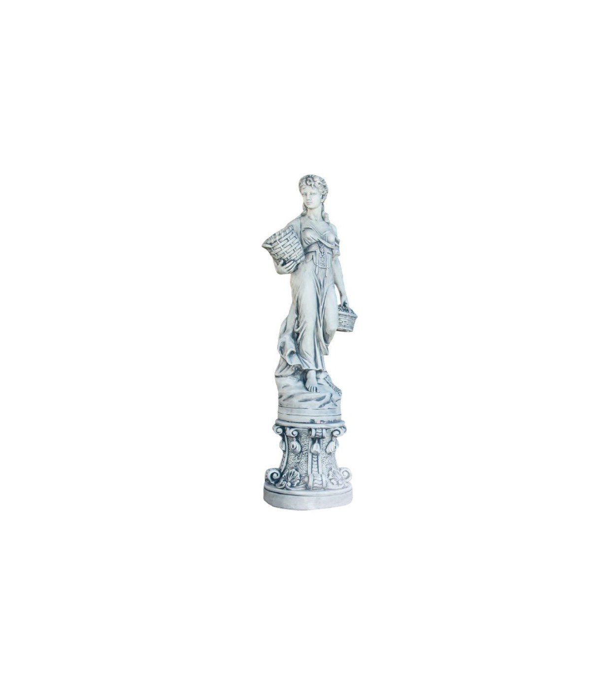 Cordobesa con pedestal en piedra