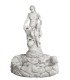 Fuente mujer pez en piedra
