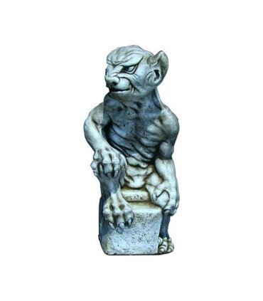 Gárgola furiosa en piedra