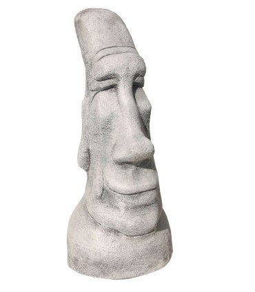 Moai en piedra artificial