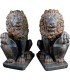 PAREJA DE LEONES SUPER OXIDO