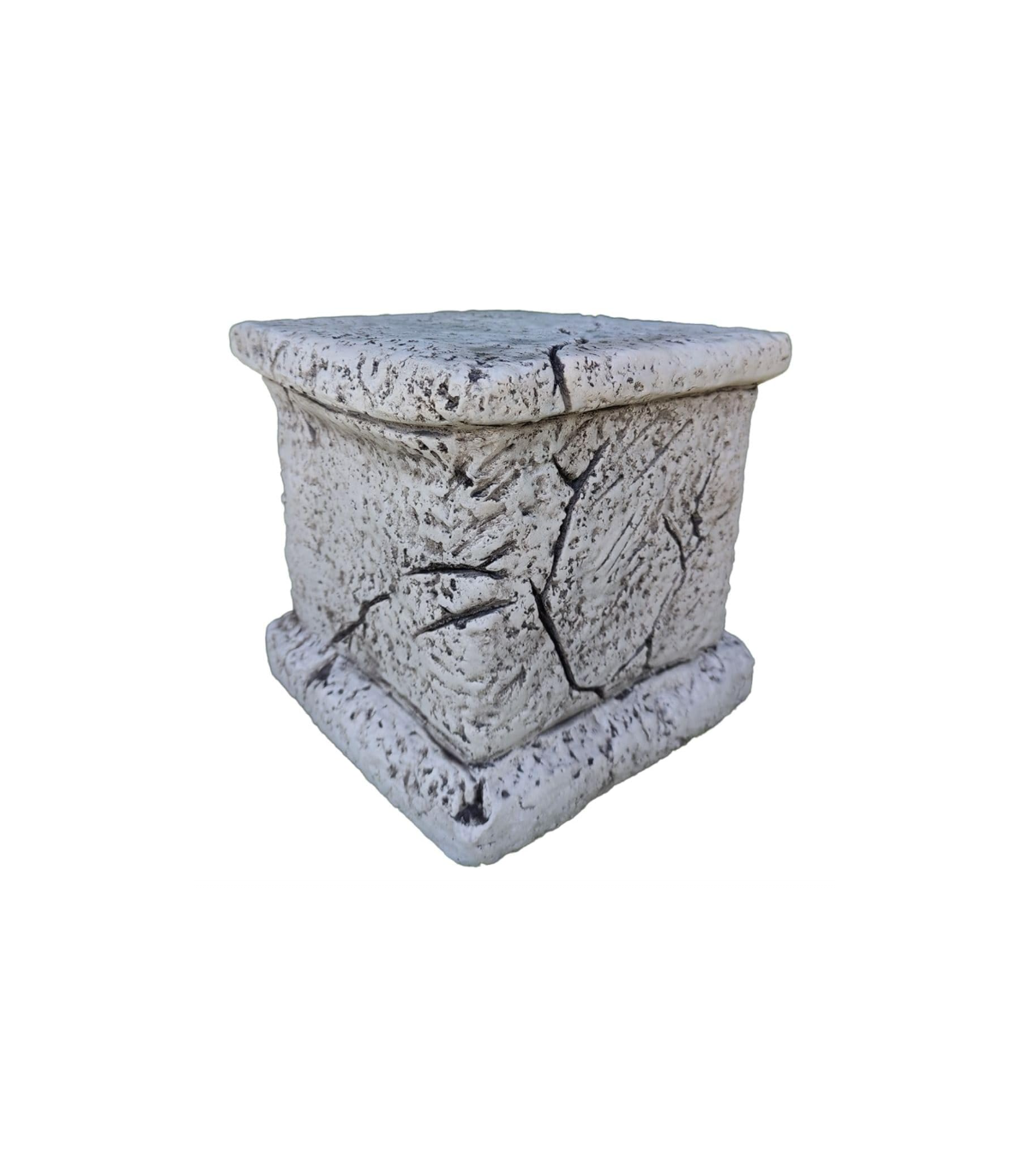 Pedestal antiguo en piedra artificial