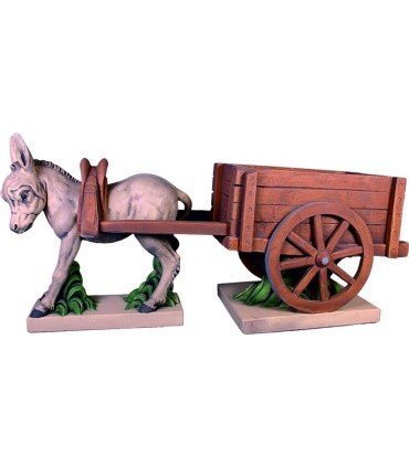 CARRO CON BURRO PEQUEÑO COLOR 105 CM.