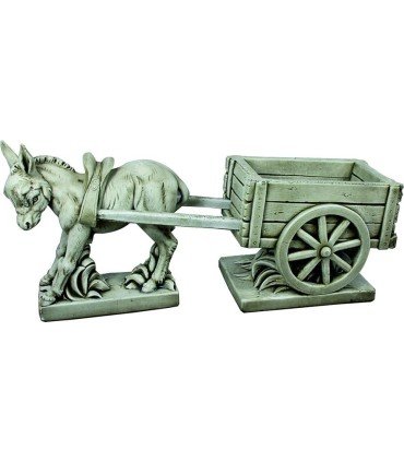 CARRO CON BURRO PEQUEÑO 105 CM.